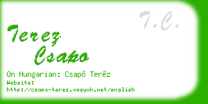 terez csapo business card